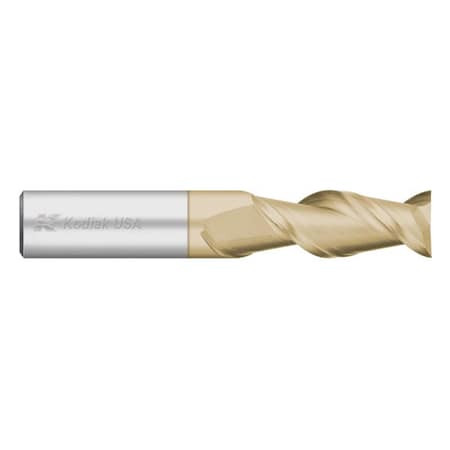 Kodiak Cutting Tools 1/8 2 Flute Carbide Endmill Single End 45 Deg. ZRN Coated for Aluminum 5449638